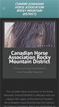 Mobile Screenshot of canadianhorsebreeders.com